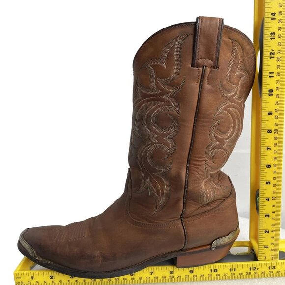 Nocona Brown Western Cowboy Boots - Picture 12 of 14